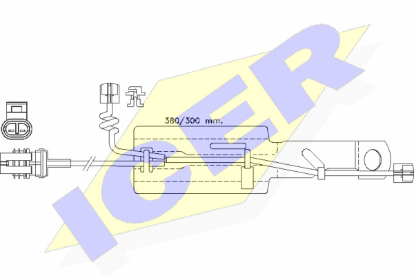 Senzor de avertizare,uzura placute de frana 610433 E C ICER